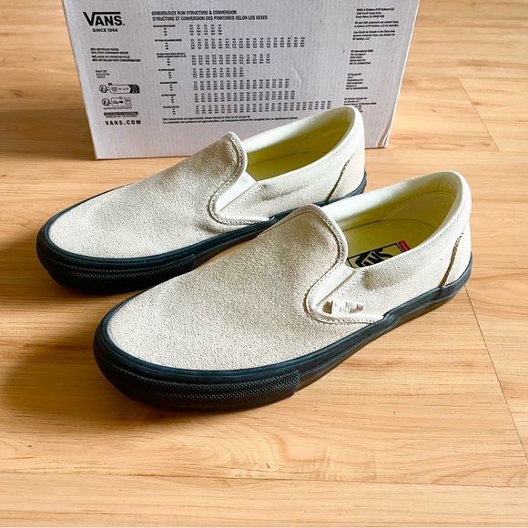 Vans Skate Slip- on Tan Black Women 10.0 US - Picture 2 of 11